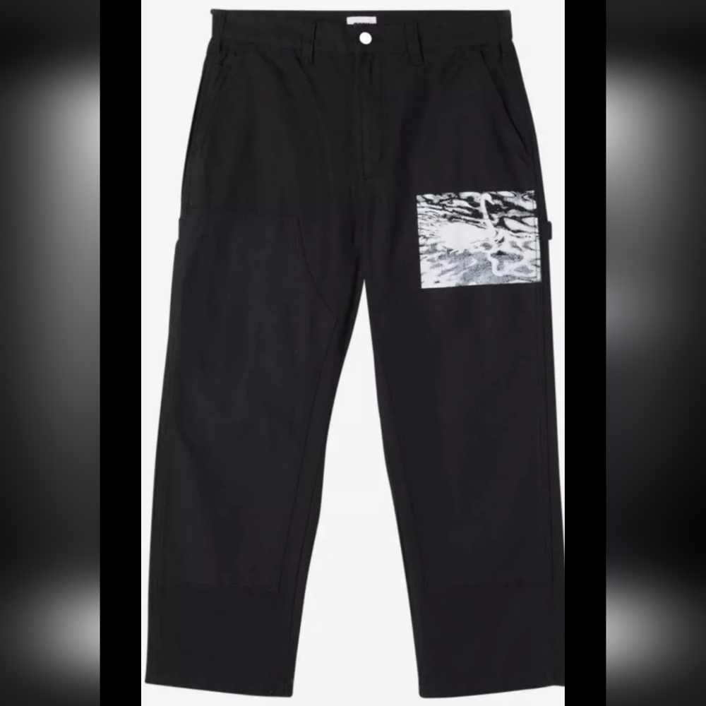 Obey SEALED! NWT! New Arrival Big Timer Printed Carpenter Pant in Black. Sz 38.